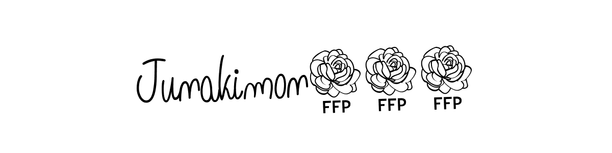Use a signature maker to create a handwritten signature online. With this signature software, you can design (Angelique-Rose-font-FFP) your own signature for name Junakimon742. Junakimon742 signature style 5 images and pictures png