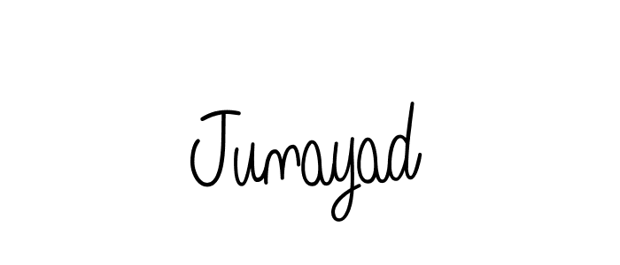 How to make Junayad name signature. Use Angelique-Rose-font-FFP style for creating short signs online. This is the latest handwritten sign. Junayad signature style 5 images and pictures png