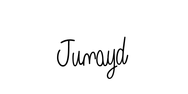 Design your own signature with our free online signature maker. With this signature software, you can create a handwritten (Angelique-Rose-font-FFP) signature for name Junayd. Junayd signature style 5 images and pictures png