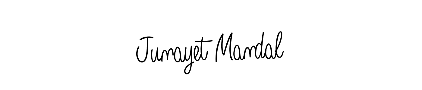 Junayet Mandal stylish signature style. Best Handwritten Sign (Angelique-Rose-font-FFP) for my name. Handwritten Signature Collection Ideas for my name Junayet Mandal. Junayet Mandal signature style 5 images and pictures png