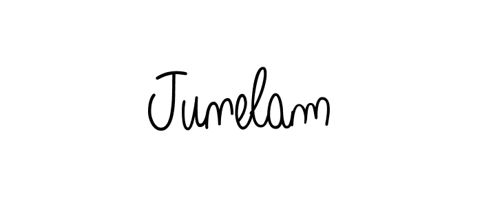 Also we have Junelam name is the best signature style. Create professional handwritten signature collection using Angelique-Rose-font-FFP autograph style. Junelam signature style 5 images and pictures png