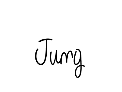 Jung stylish signature style. Best Handwritten Sign (Angelique-Rose-font-FFP) for my name. Handwritten Signature Collection Ideas for my name Jung. Jung signature style 5 images and pictures png