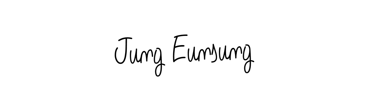 This is the best signature style for the Jung Eunsung name. Also you like these signature font (Angelique-Rose-font-FFP). Mix name signature. Jung Eunsung signature style 5 images and pictures png