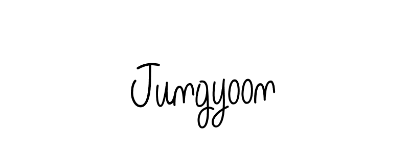 Make a beautiful signature design for name Jungyoon. With this signature (Angelique-Rose-font-FFP) style, you can create a handwritten signature for free. Jungyoon signature style 5 images and pictures png