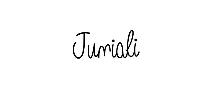 Check out images of Autograph of Juniali name. Actor Juniali Signature Style. Angelique-Rose-font-FFP is a professional sign style online. Juniali signature style 5 images and pictures png