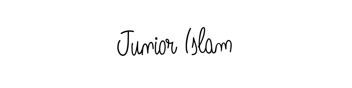 Angelique-Rose-font-FFP is a professional signature style that is perfect for those who want to add a touch of class to their signature. It is also a great choice for those who want to make their signature more unique. Get Junior Islam name to fancy signature for free. Junior Islam signature style 5 images and pictures png