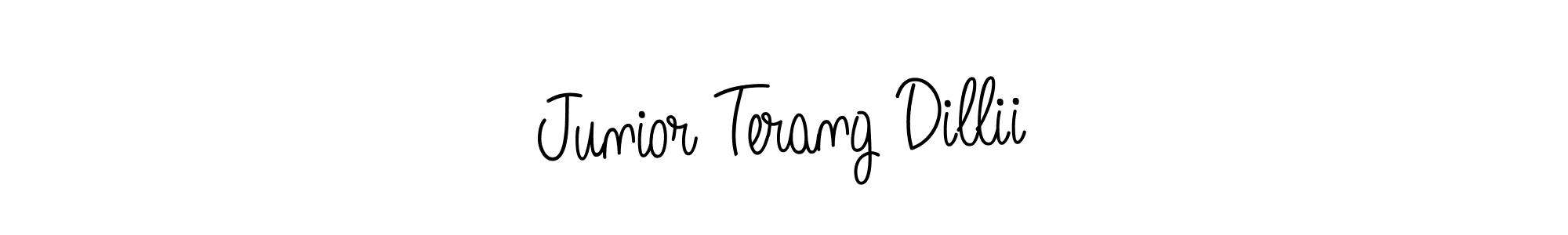 Make a beautiful signature design for name Junior Terang Dillii. Use this online signature maker to create a handwritten signature for free. Junior Terang Dillii signature style 5 images and pictures png