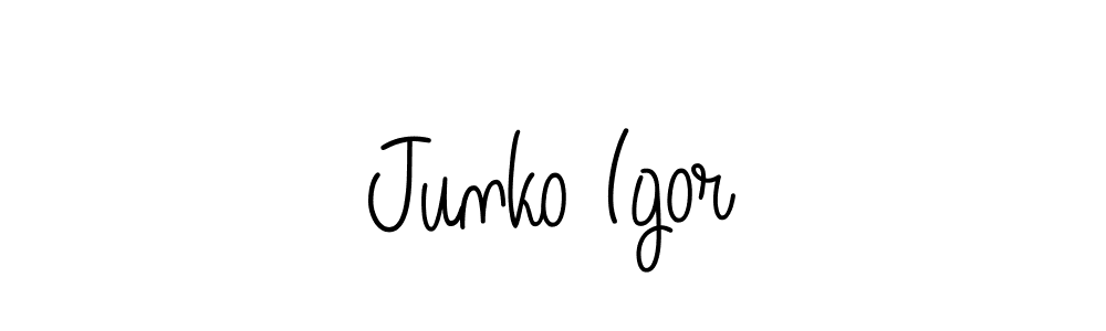 Make a beautiful signature design for name Junko Igor. Use this online signature maker to create a handwritten signature for free. Junko Igor signature style 5 images and pictures png