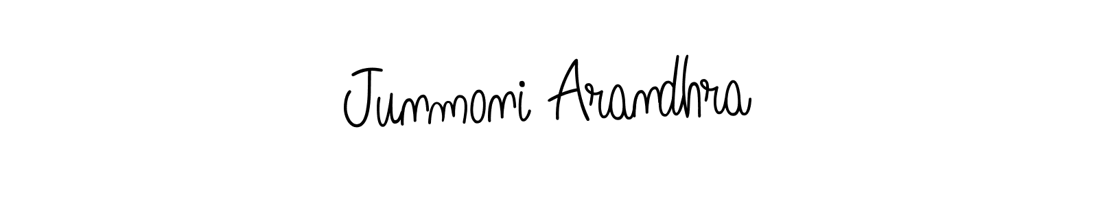 Make a short Junmoni Arandhra signature style. Manage your documents anywhere anytime using Angelique-Rose-font-FFP. Create and add eSignatures, submit forms, share and send files easily. Junmoni Arandhra signature style 5 images and pictures png