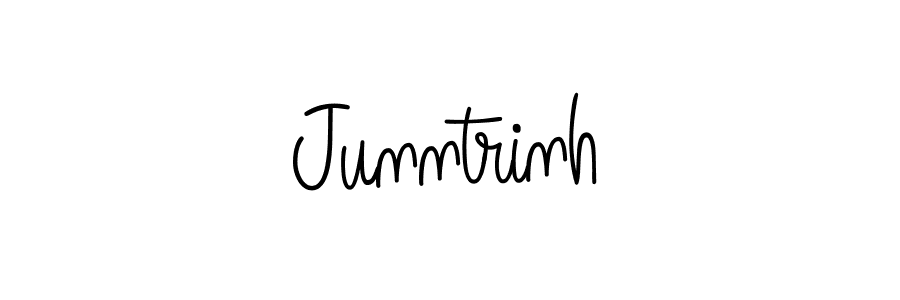 How to Draw Junntrinh signature style? Angelique-Rose-font-FFP is a latest design signature styles for name Junntrinh. Junntrinh signature style 5 images and pictures png