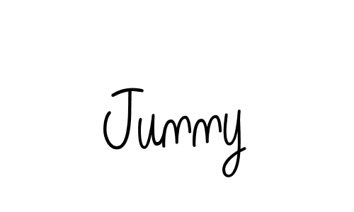 The best way (Angelique-Rose-font-FFP) to make a short signature is to pick only two or three words in your name. The name Junny include a total of six letters. For converting this name. Junny signature style 5 images and pictures png