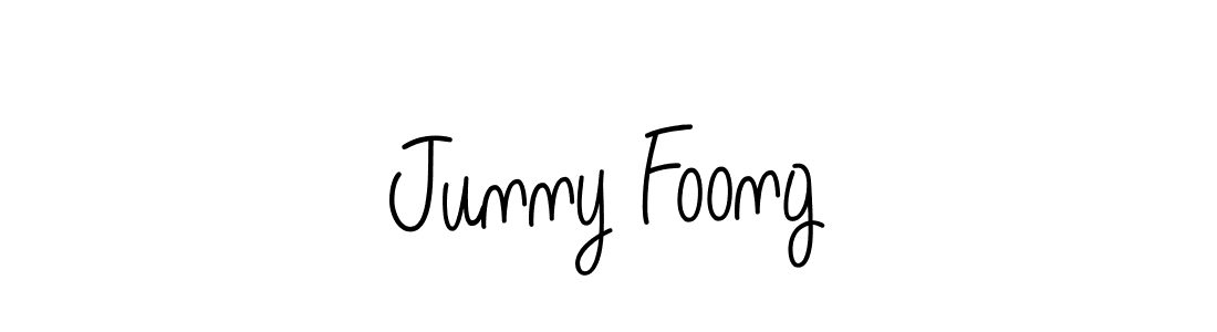 Design your own signature with our free online signature maker. With this signature software, you can create a handwritten (Angelique-Rose-font-FFP) signature for name Junny Foong. Junny Foong signature style 5 images and pictures png