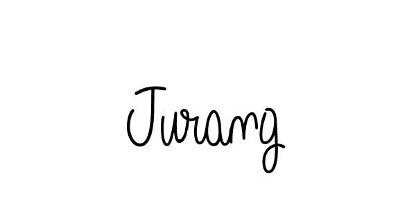 Make a beautiful signature design for name Jurang. With this signature (Angelique-Rose-font-FFP) style, you can create a handwritten signature for free. Jurang signature style 5 images and pictures png