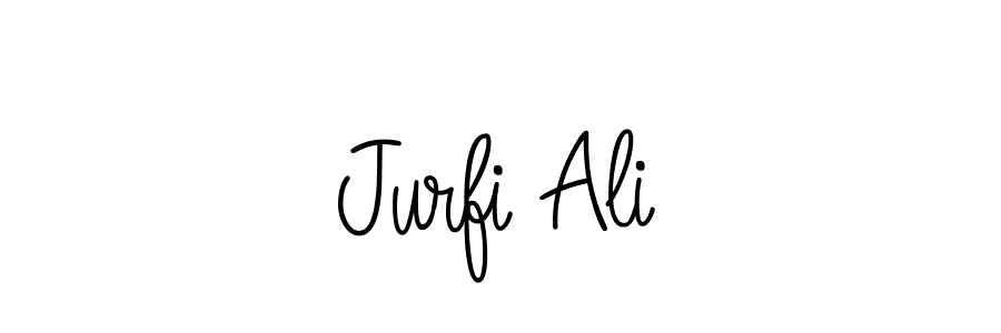 Angelique-Rose-font-FFP is a professional signature style that is perfect for those who want to add a touch of class to their signature. It is also a great choice for those who want to make their signature more unique. Get Jurfi Ali name to fancy signature for free. Jurfi Ali signature style 5 images and pictures png