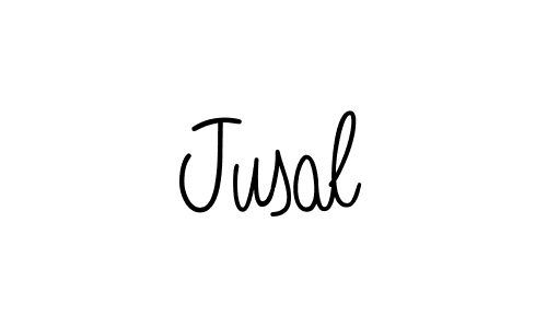 Jusal stylish signature style. Best Handwritten Sign (Angelique-Rose-font-FFP) for my name. Handwritten Signature Collection Ideas for my name Jusal. Jusal signature style 5 images and pictures png