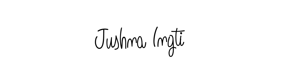 It looks lik you need a new signature style for name Jushna Ingti. Design unique handwritten (Angelique-Rose-font-FFP) signature with our free signature maker in just a few clicks. Jushna Ingti signature style 5 images and pictures png