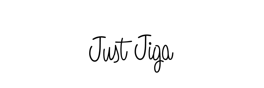 How to make Just Jiga name signature. Use Angelique-Rose-font-FFP style for creating short signs online. This is the latest handwritten sign. Just Jiga signature style 5 images and pictures png