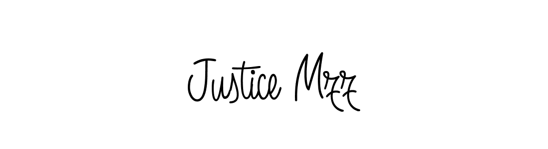 How to make Justice Mzz signature? Angelique-Rose-font-FFP is a professional autograph style. Create handwritten signature for Justice Mzz name. Justice Mzz signature style 5 images and pictures png