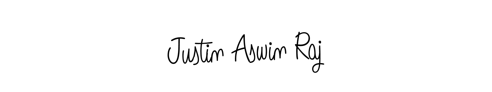 Make a beautiful signature design for name Justin Aswin Raj. With this signature (Angelique-Rose-font-FFP) style, you can create a handwritten signature for free. Justin Aswin Raj signature style 5 images and pictures png