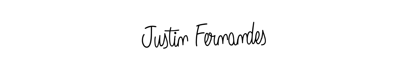 Design your own signature with our free online signature maker. With this signature software, you can create a handwritten (Angelique-Rose-font-FFP) signature for name Justin Fernandes. Justin Fernandes signature style 5 images and pictures png