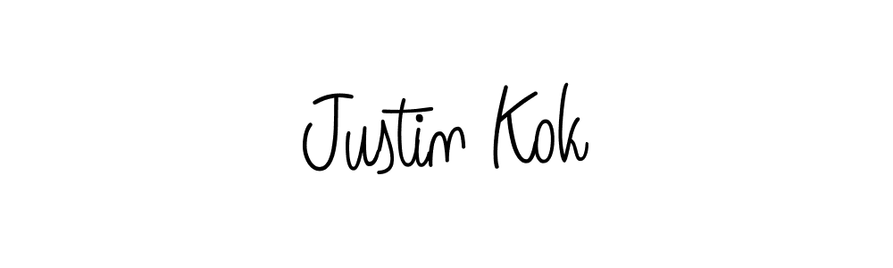 How to Draw Justin Kok signature style? Angelique-Rose-font-FFP is a latest design signature styles for name Justin Kok. Justin Kok signature style 5 images and pictures png