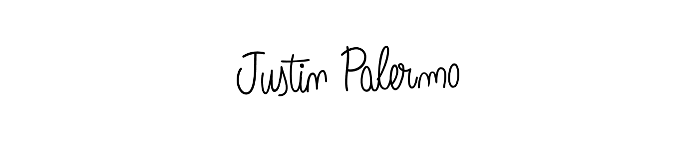Justin Palermo stylish signature style. Best Handwritten Sign (Angelique-Rose-font-FFP) for my name. Handwritten Signature Collection Ideas for my name Justin Palermo. Justin Palermo signature style 5 images and pictures png