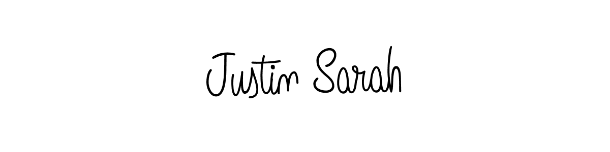 The best way (Angelique-Rose-font-FFP) to make a short signature is to pick only two or three words in your name. The name Justin Sarah include a total of six letters. For converting this name. Justin Sarah signature style 5 images and pictures png