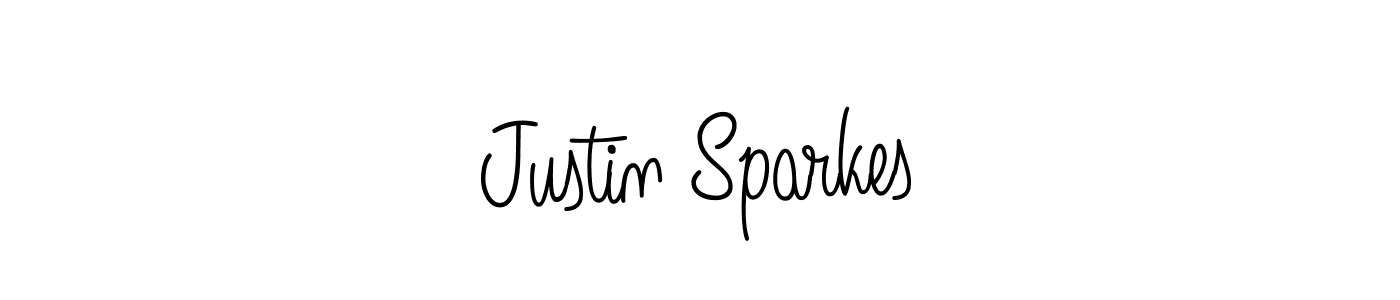 You should practise on your own different ways (Angelique-Rose-font-FFP) to write your name (Justin Sparkes) in signature. don't let someone else do it for you. Justin Sparkes signature style 5 images and pictures png