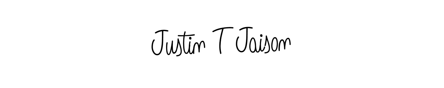 Also we have Justin T Jaison name is the best signature style. Create professional handwritten signature collection using Angelique-Rose-font-FFP autograph style. Justin T Jaison signature style 5 images and pictures png