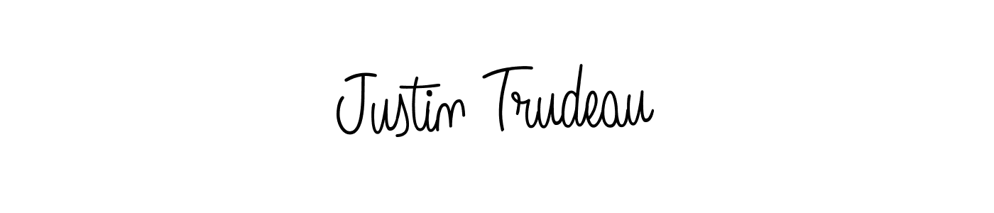 How to Draw Justin Trudeau signature style? Angelique-Rose-font-FFP is a latest design signature styles for name Justin Trudeau. Justin Trudeau signature style 5 images and pictures png