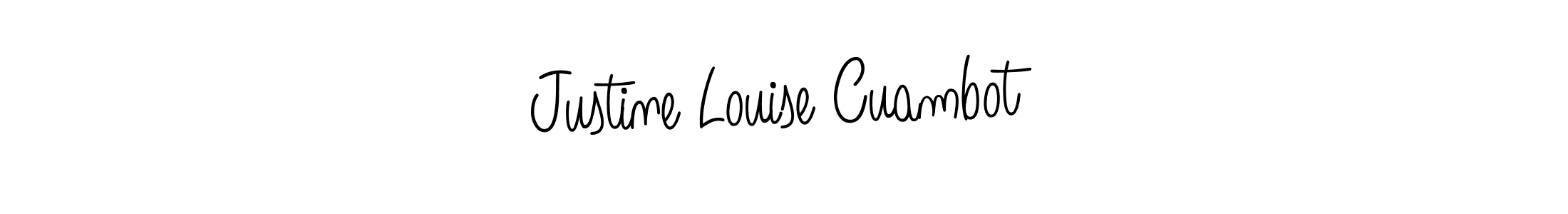 Make a short Justine Louise Cuambot signature style. Manage your documents anywhere anytime using Angelique-Rose-font-FFP. Create and add eSignatures, submit forms, share and send files easily. Justine Louise Cuambot signature style 5 images and pictures png