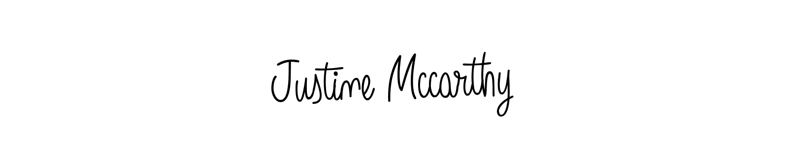 The best way (Angelique-Rose-font-FFP) to make a short signature is to pick only two or three words in your name. The name Justine Mccarthy include a total of six letters. For converting this name. Justine Mccarthy signature style 5 images and pictures png