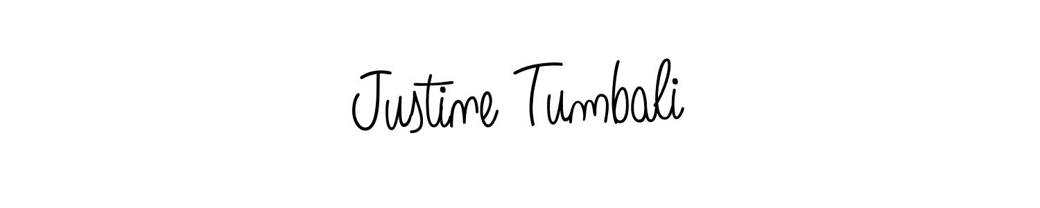 How to make Justine Tumbali signature? Angelique-Rose-font-FFP is a professional autograph style. Create handwritten signature for Justine Tumbali name. Justine Tumbali signature style 5 images and pictures png