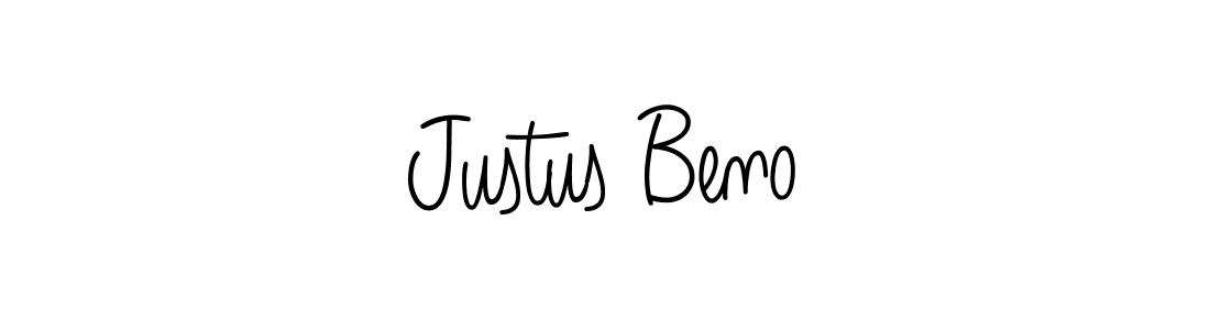 The best way (Angelique-Rose-font-FFP) to make a short signature is to pick only two or three words in your name. The name Justus Beno include a total of six letters. For converting this name. Justus Beno signature style 5 images and pictures png