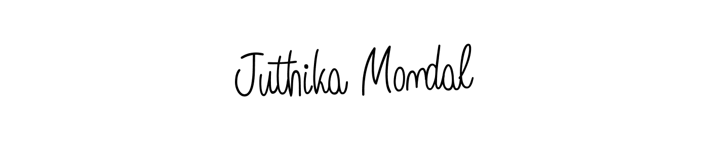 if you are searching for the best signature style for your name Juthika Mondal. so please give up your signature search. here we have designed multiple signature styles  using Angelique-Rose-font-FFP. Juthika Mondal signature style 5 images and pictures png