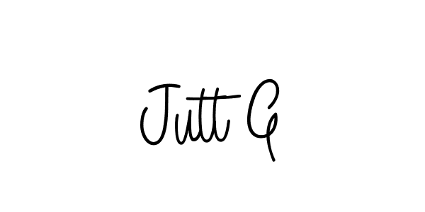 Make a beautiful signature design for name Jutt G. With this signature (Angelique-Rose-font-FFP) style, you can create a handwritten signature for free. Jutt G signature style 5 images and pictures png