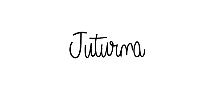 Design your own signature with our free online signature maker. With this signature software, you can create a handwritten (Angelique-Rose-font-FFP) signature for name Juturna. Juturna signature style 5 images and pictures png