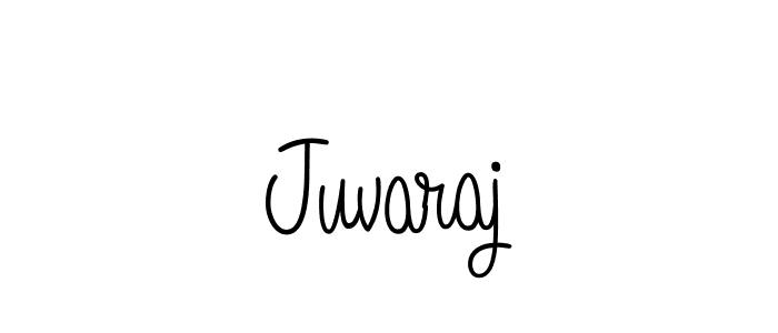 Use a signature maker to create a handwritten signature online. With this signature software, you can design (Angelique-Rose-font-FFP) your own signature for name Juvaraj. Juvaraj signature style 5 images and pictures png