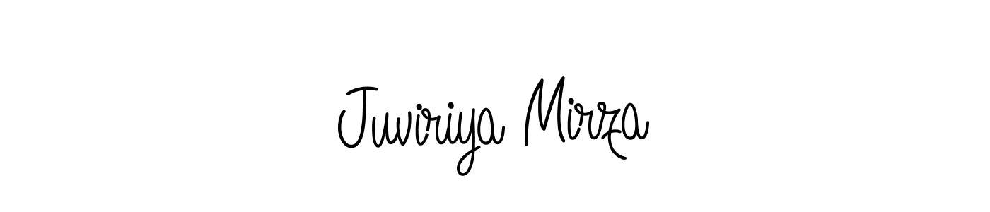 Once you've used our free online signature maker to create your best signature Angelique-Rose-font-FFP style, it's time to enjoy all of the benefits that Juviriya Mirza name signing documents. Juviriya Mirza signature style 5 images and pictures png