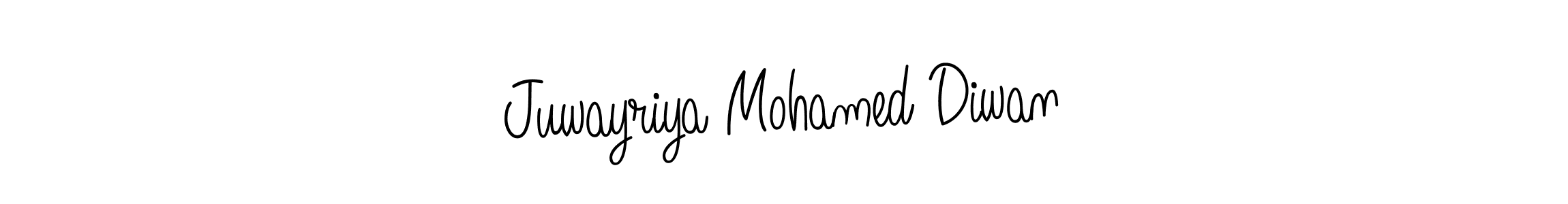 if you are searching for the best signature style for your name Juwayriya Mohamed Diwan. so please give up your signature search. here we have designed multiple signature styles  using Angelique-Rose-font-FFP. Juwayriya Mohamed Diwan signature style 5 images and pictures png