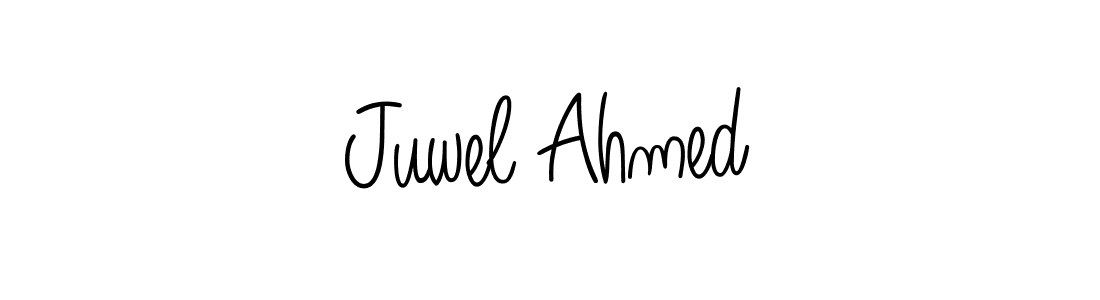 How to make Juwel Ahmed name signature. Use Angelique-Rose-font-FFP style for creating short signs online. This is the latest handwritten sign. Juwel Ahmed signature style 5 images and pictures png