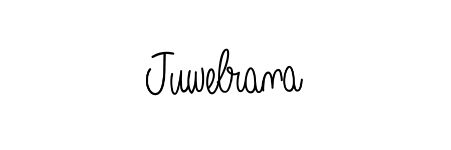 You should practise on your own different ways (Angelique-Rose-font-FFP) to write your name (Juwelrana) in signature. don't let someone else do it for you. Juwelrana signature style 5 images and pictures png