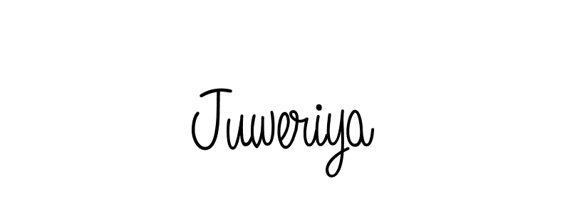 How to make Juweriya name signature. Use Angelique-Rose-font-FFP style for creating short signs online. This is the latest handwritten sign. Juweriya signature style 5 images and pictures png