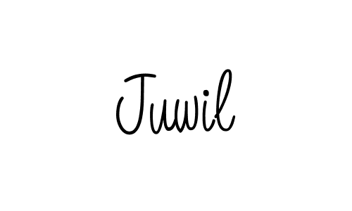 How to make Juwil name signature. Use Angelique-Rose-font-FFP style for creating short signs online. This is the latest handwritten sign. Juwil signature style 5 images and pictures png
