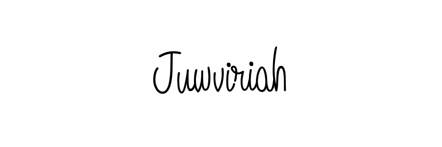 Juwviriah stylish signature style. Best Handwritten Sign (Angelique-Rose-font-FFP) for my name. Handwritten Signature Collection Ideas for my name Juwviriah. Juwviriah signature style 5 images and pictures png