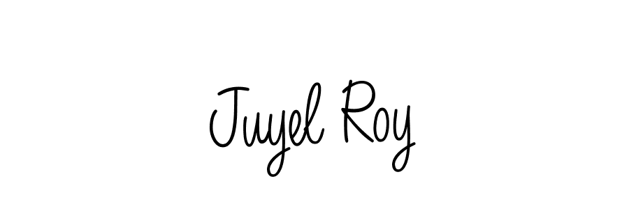 How to make Juyel Roy signature? Angelique-Rose-font-FFP is a professional autograph style. Create handwritten signature for Juyel Roy name. Juyel Roy signature style 5 images and pictures png