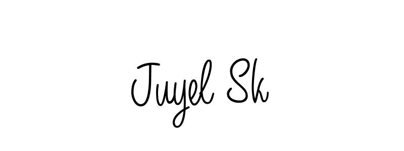 How to make Juyel Sk signature? Angelique-Rose-font-FFP is a professional autograph style. Create handwritten signature for Juyel Sk name. Juyel Sk signature style 5 images and pictures png