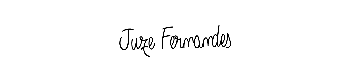 Use a signature maker to create a handwritten signature online. With this signature software, you can design (Angelique-Rose-font-FFP) your own signature for name Juze Fernandes. Juze Fernandes signature style 5 images and pictures png