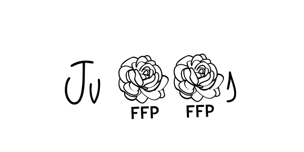 The best way (Angelique-Rose-font-FFP) to make a short signature is to pick only two or three words in your name. The name Jv 90s include a total of six letters. For converting this name. Jv 90s signature style 5 images and pictures png