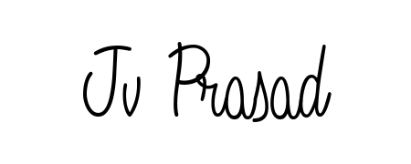Create your official email sign-off with Jv Prasad name in Angelique-Rose-font-FFP style. Crisp, clean, and perfectly legible across all screens. Jv Prasad signature style 5 images and pictures png